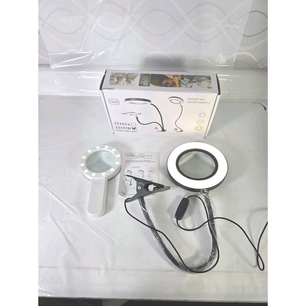 Bundle Reading Lamps, Clip on Desk Lamp,Craft Lamp Adjustable Lighted Gift Set